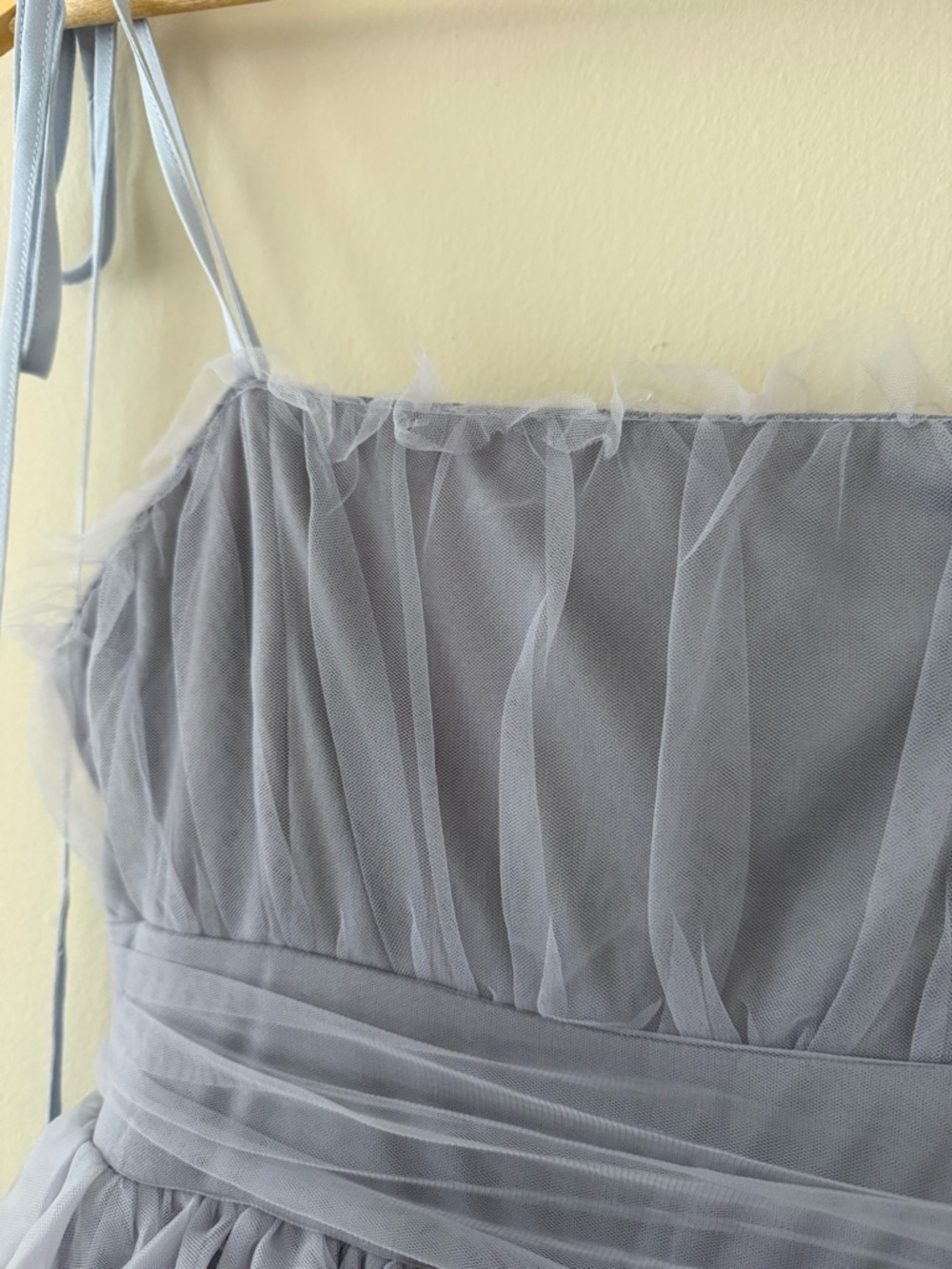 NWT - Baltic Born - Alora Tulle Tiered Maxi Dress - Dusty Slate - Picture 12 of 13